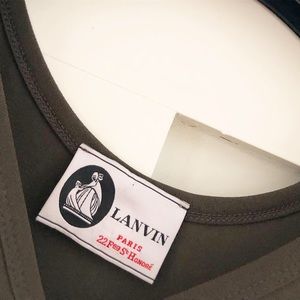 Lanvin Gathered Tie Jersey Dress